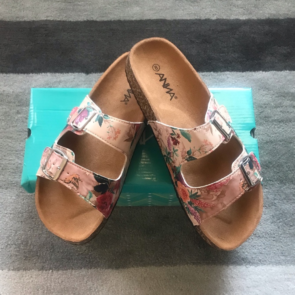 Floral 2-Strap Slip-on Sandal - Picture 4 of 7